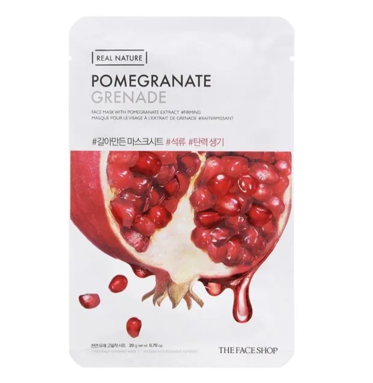 The Faceshop Real Nature Face Mask  20g [Pomegranate]