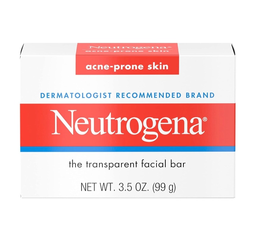 Neutrogena Facial Cleansing Bar Treatment for Acne-Prone Skin, Non-Medicated &amp; Glycerin-Rich Formula Gently Cleanses without Over-Drying