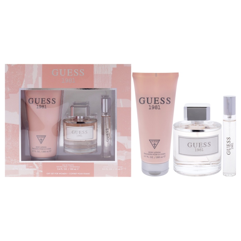 GUESS 1981 SET 3p 3.4oz W EDT