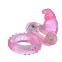 Anillo con mini bala vibrador para el pene en forma de conejo