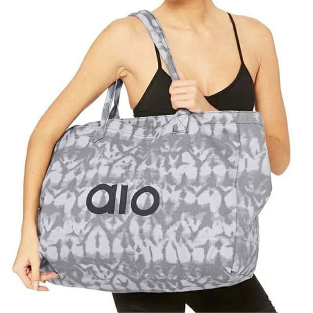 Bolso de lona con logo de al yoga, bolso de mano diario para mujer, bolso de viaje con múltiples bolsillos de tendencia de 20l con un solo hombro