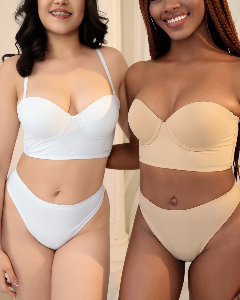 Brasier liso strapless Daisy Fuentes