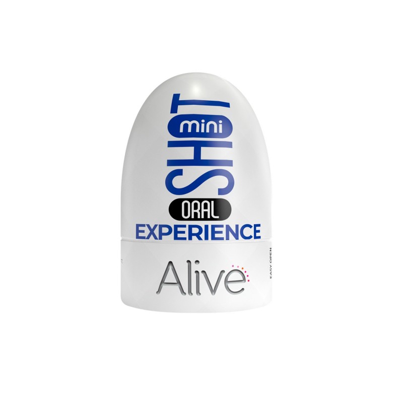 Alive Experience Oral Mini Shot Masturbator - Flesh