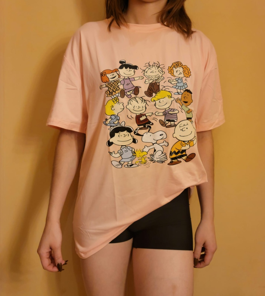 Camisa pijama con estampado de dibujos animados