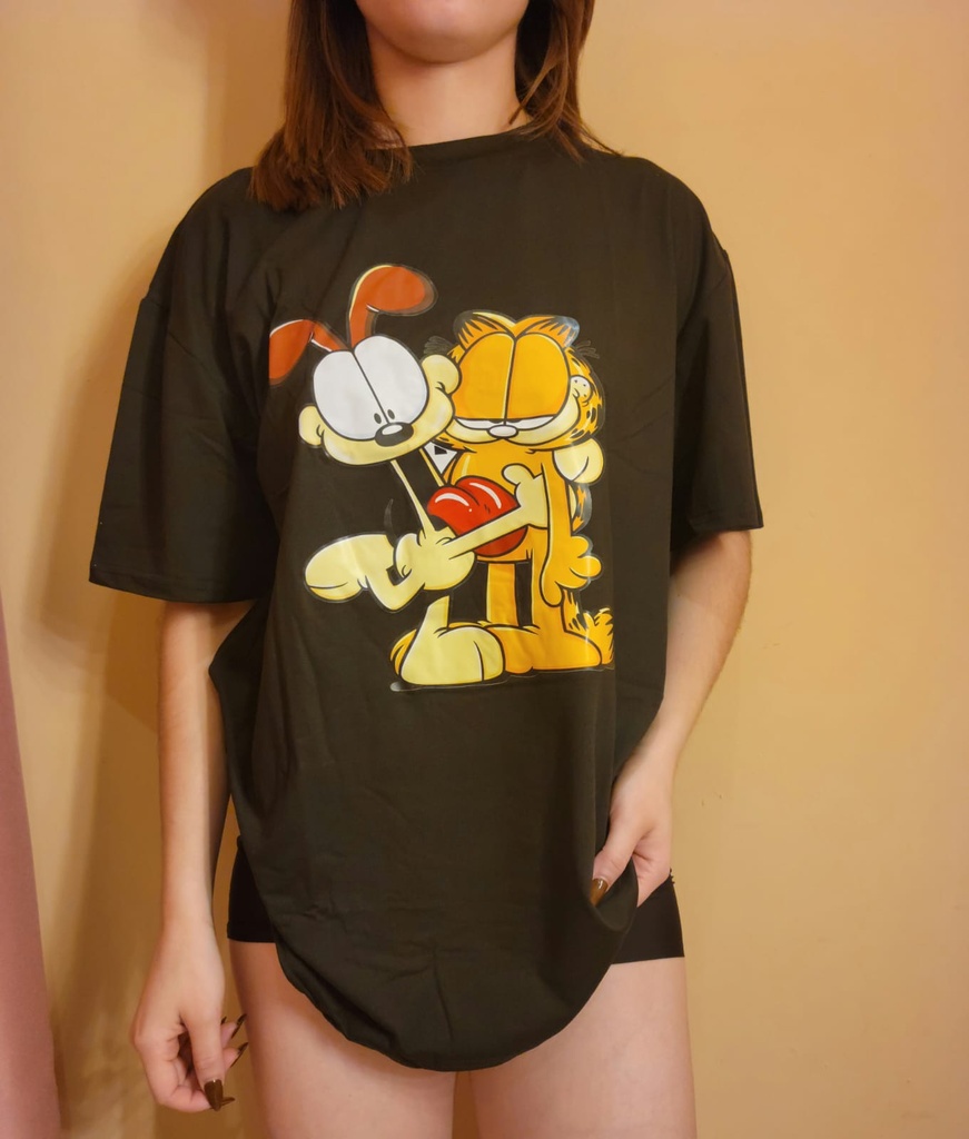 Camisa pijama con estampado de dibujos animados