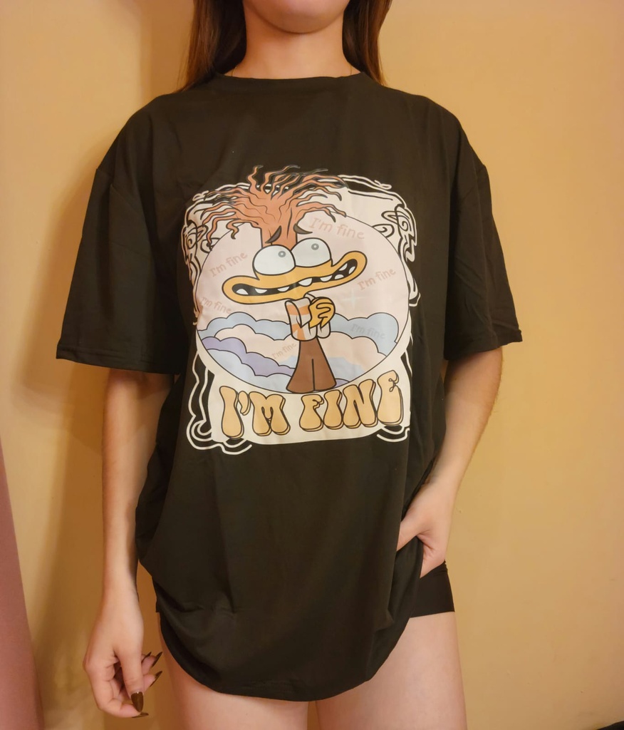 Camisa pijama con estampado de dibujos animados