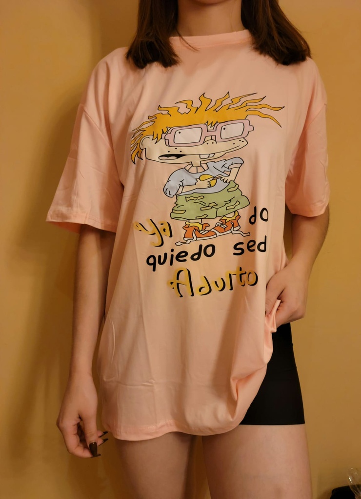 Camisa pijama con estampado de dibujos animados