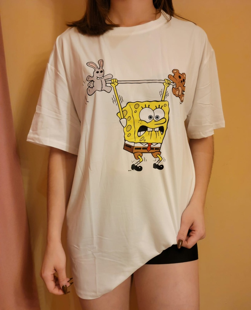 Camisa pijama con estampado de dibujos animados