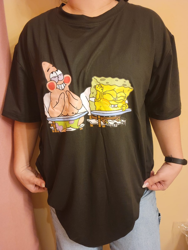 Camisa pijama con estampado de dibujos animados