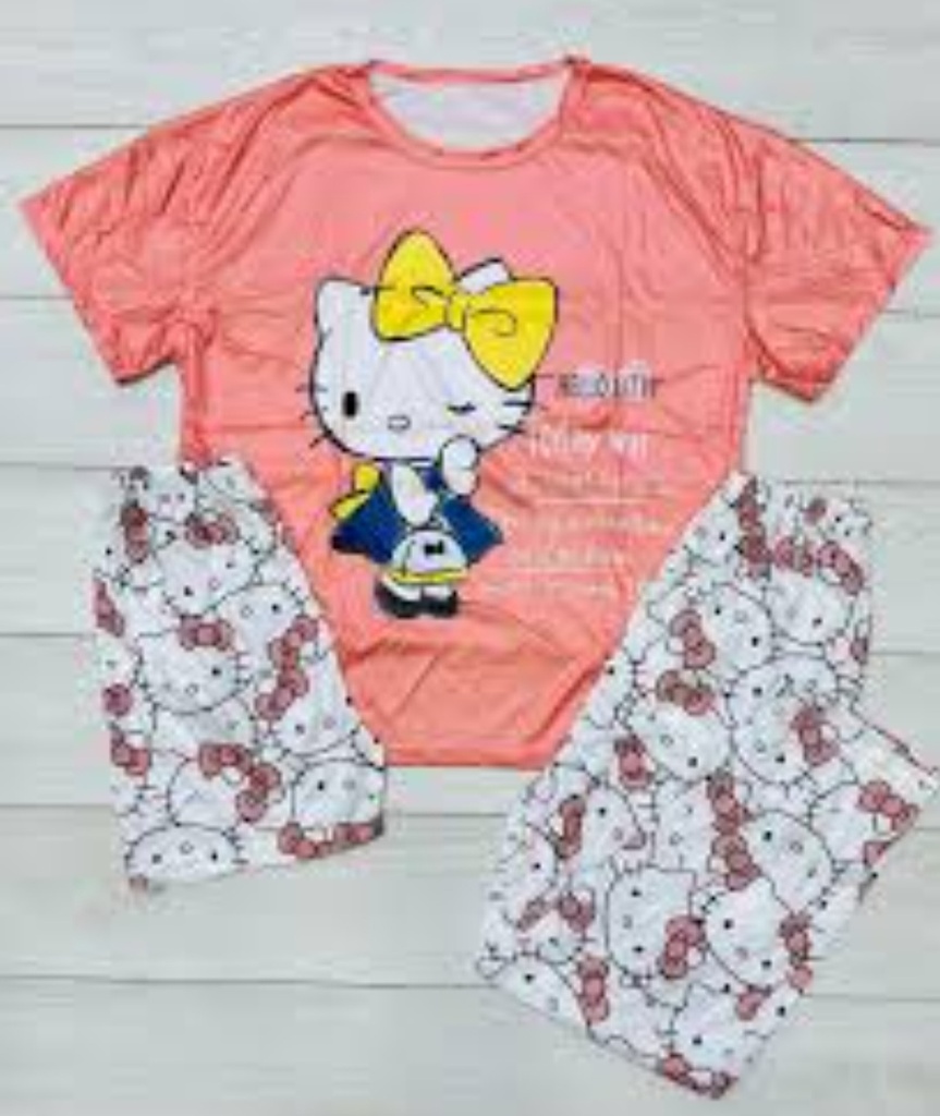 Set pijama con estampado de dibujos animados