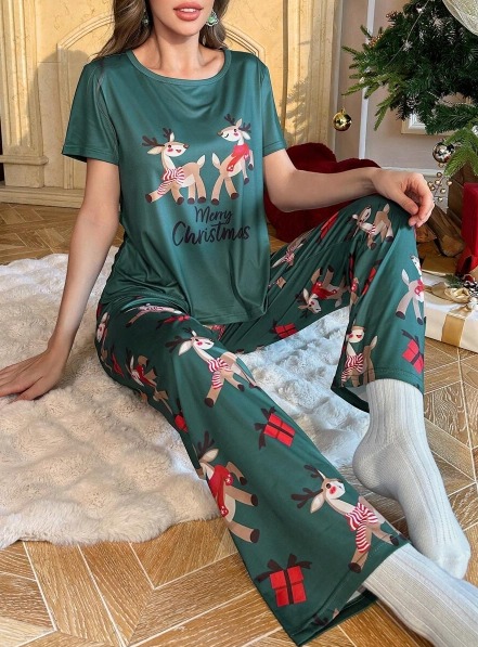 Pijama pantalon navideña Xmas