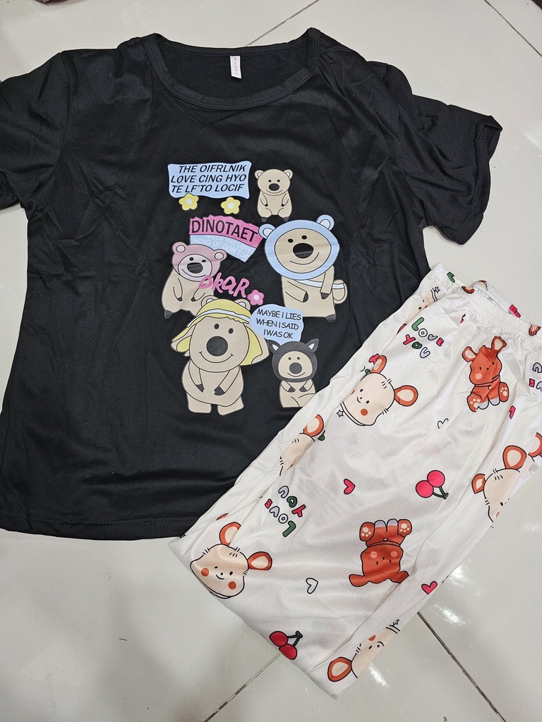 Pijama de pantalon dibujos animados