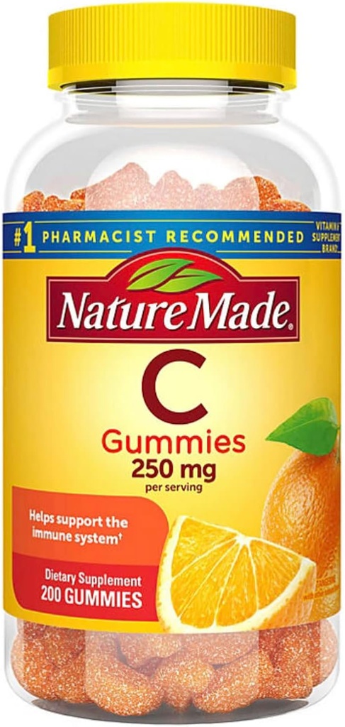 Nature Made C gummies 250 mg 200 gummies