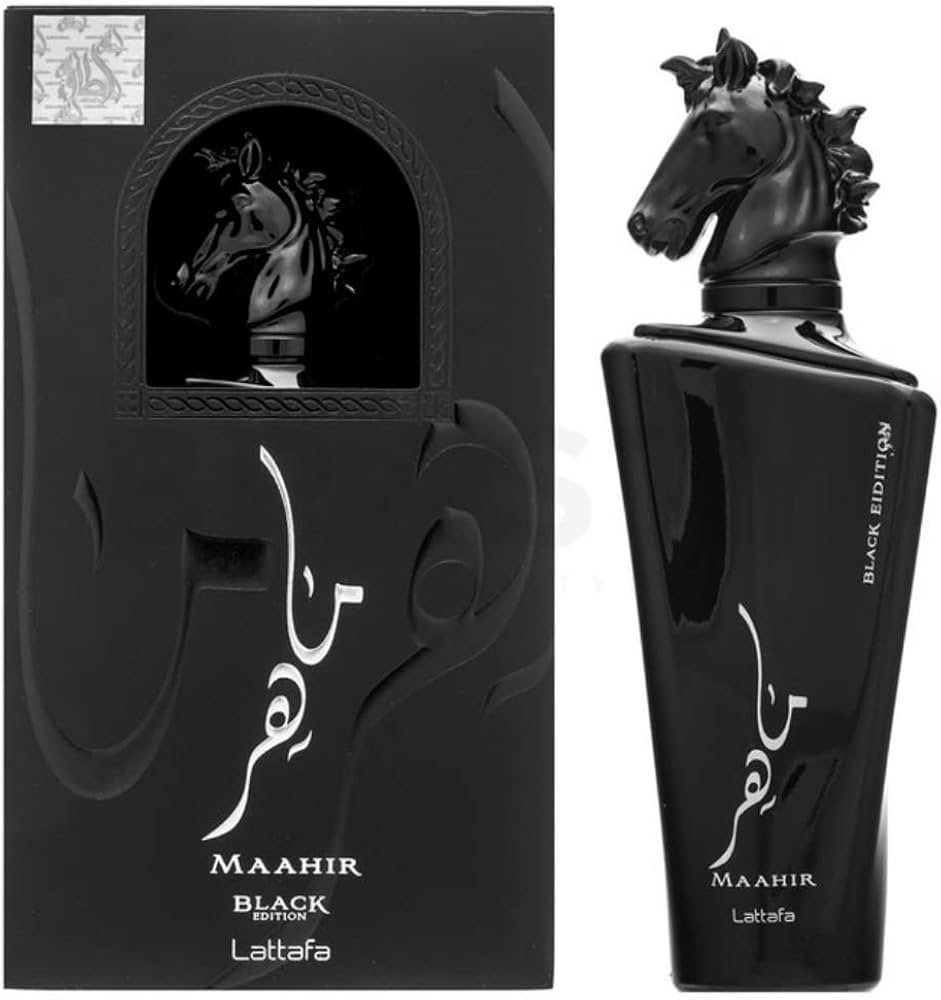 LATTAFA  MAAHIR BLACK EDITION MEN 3.4 OZ. EDP