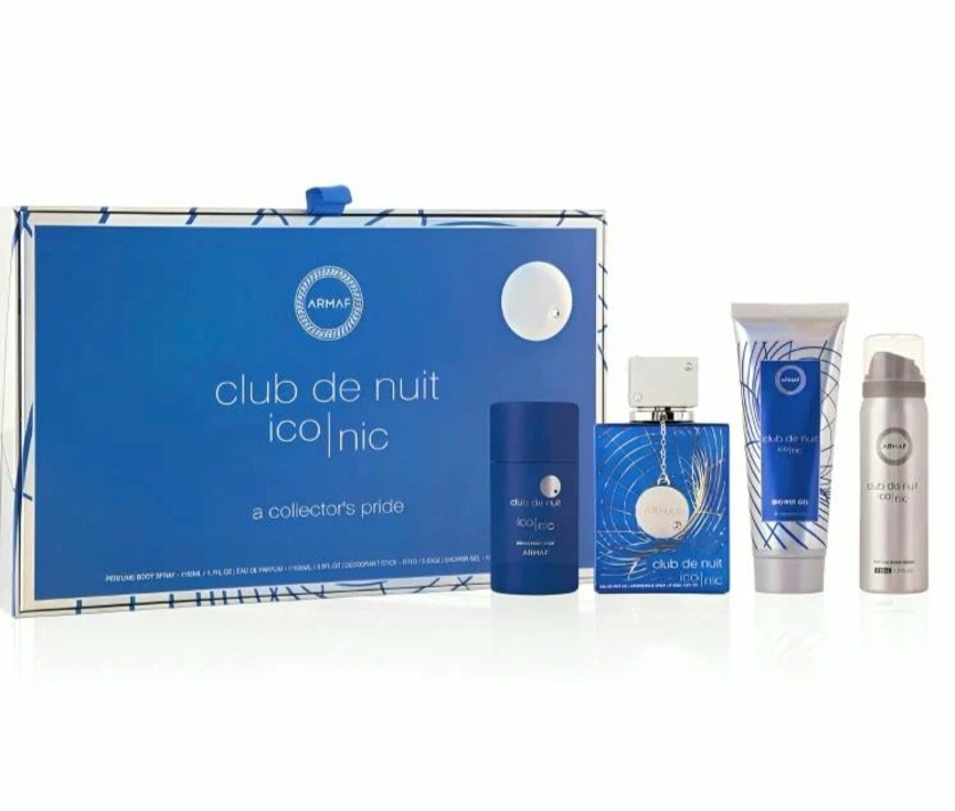 SET ARMAF CLUB DE NUIT ICONIC MEN (4 PC ) 3.4 OZ EDP