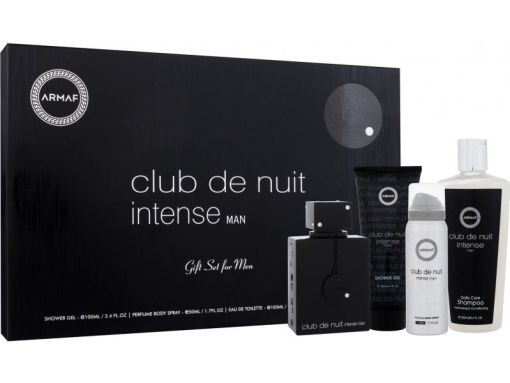 SET ARMAF CLUB DE NUIT INTENSE MEN ( 4 PC SET ) 3.6 OZ.