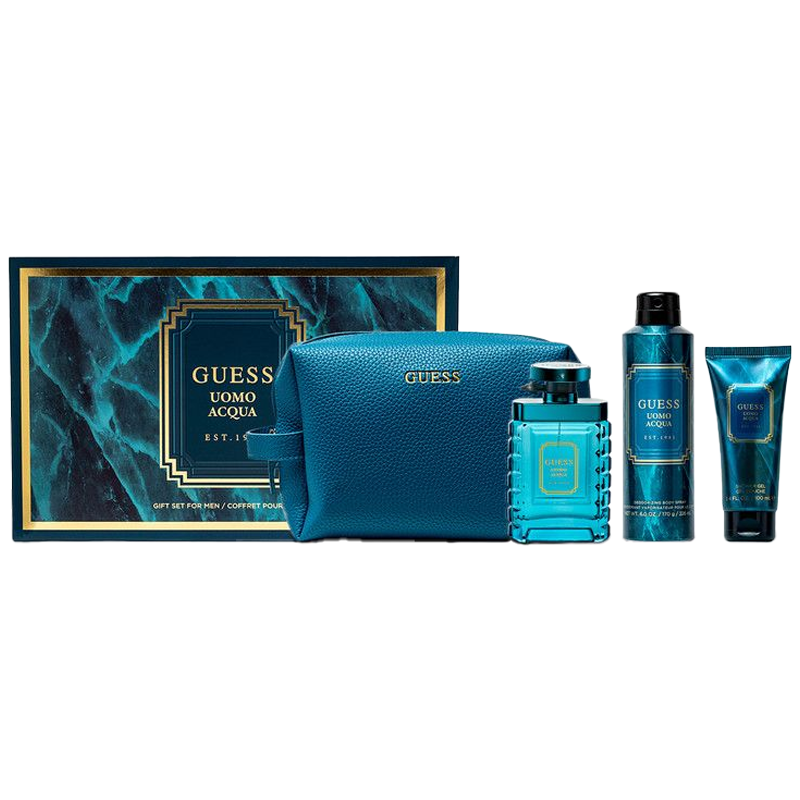 GUESS UOMO ACQUA SET 4p 3.4oz M
