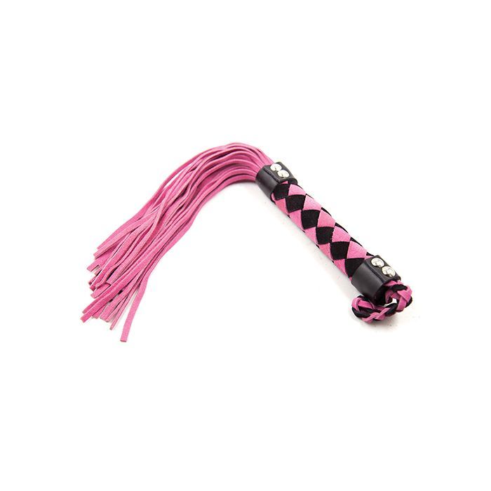 Plesur 15&quot; Leather Flogger - Pink
