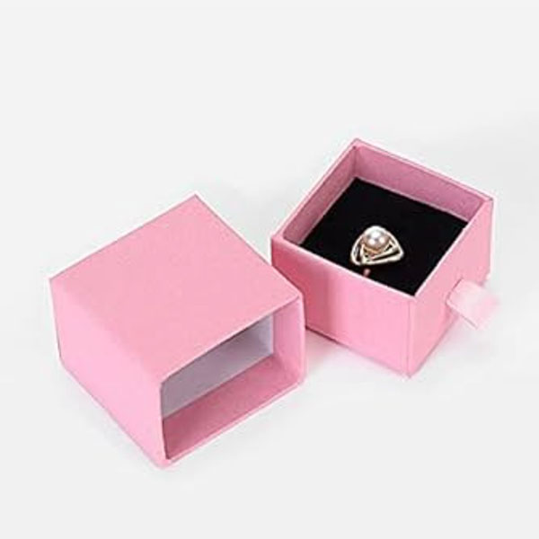 Caja rosa de empaque 5x5x3.5