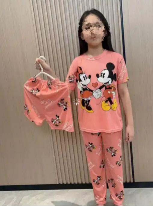 Pijama KIDS de dibujos animados de tres piezas