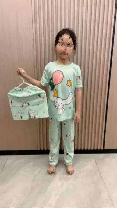 Pijama KIDS de dibujos animados de tres piezas