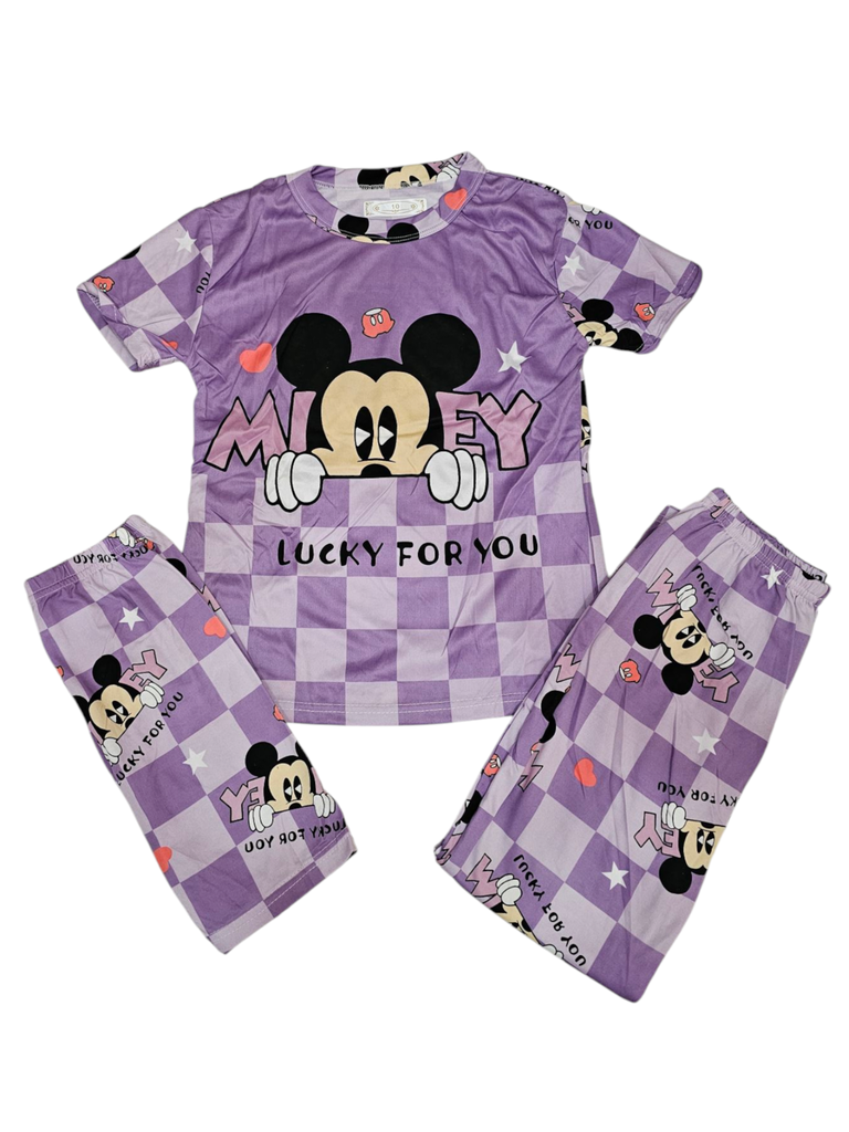 Pijama KIDS de dibujos animados de tres piezas