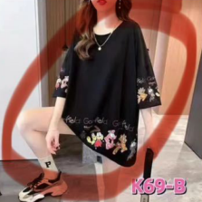 Camisa oversized de dibujos animados unitalla