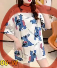 Camisa oversized de dibujos animados unitalla