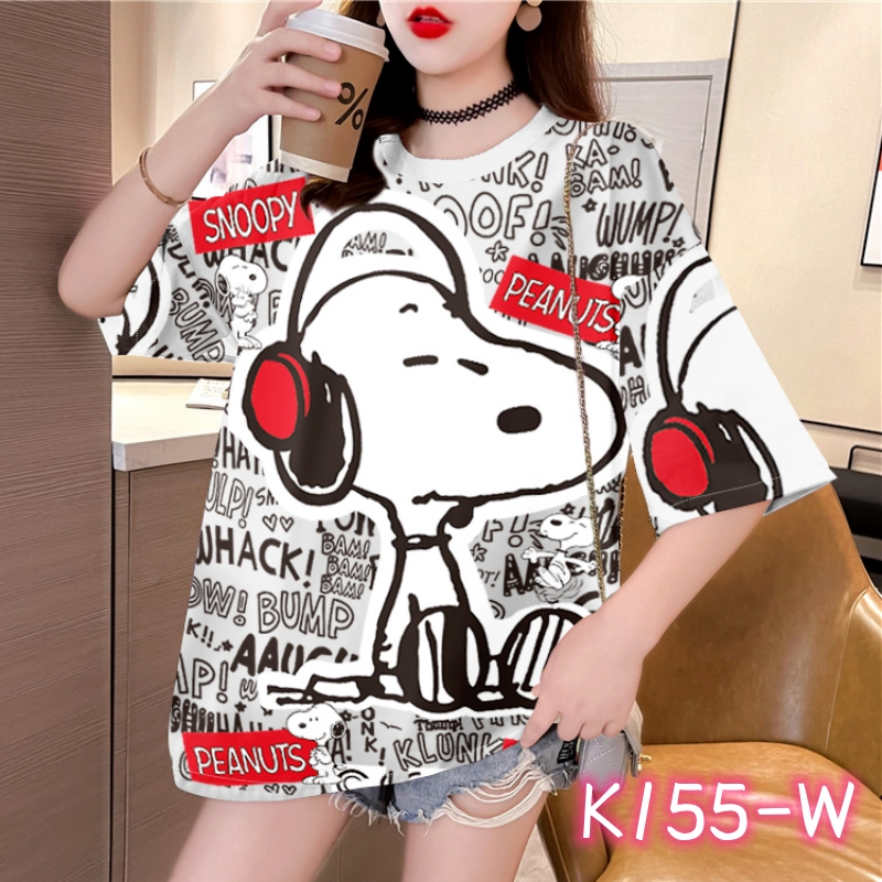 Camisa oversized de dibujos animados unitalla