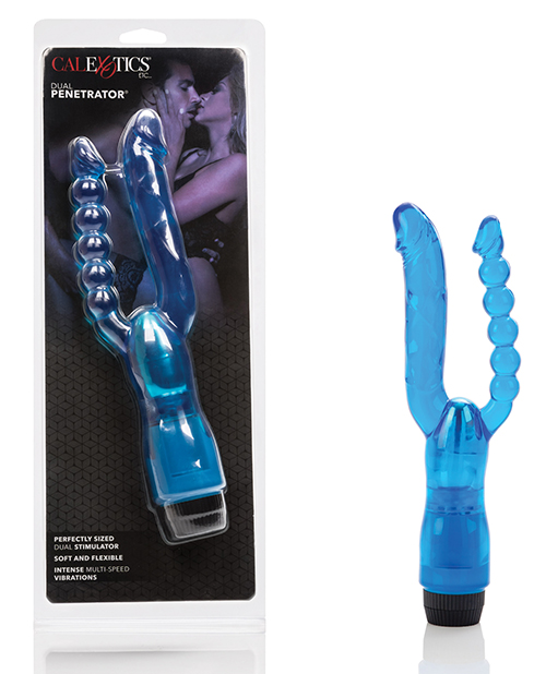 Crystalessence 5&quot; Dual Penetrator - Blue