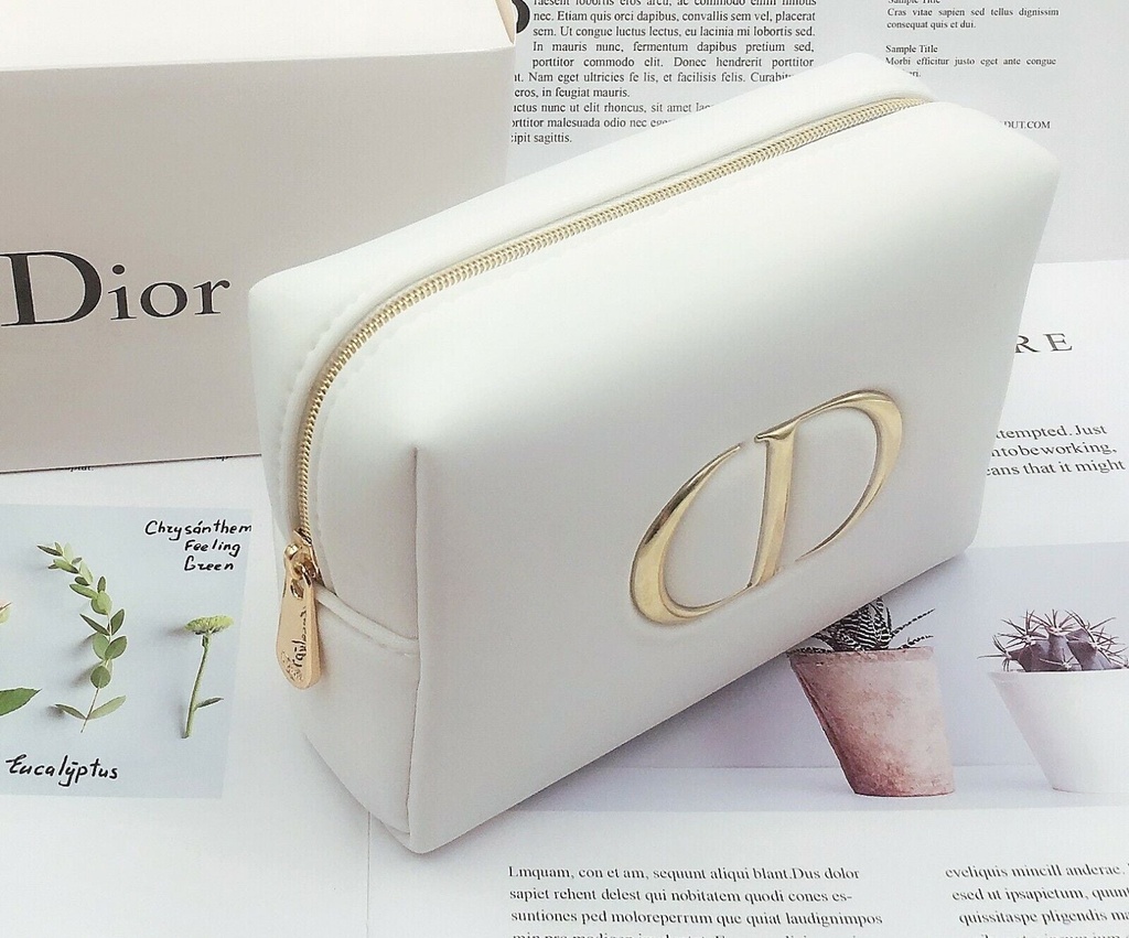 Bolsa de Maquillaje Dior Blanca