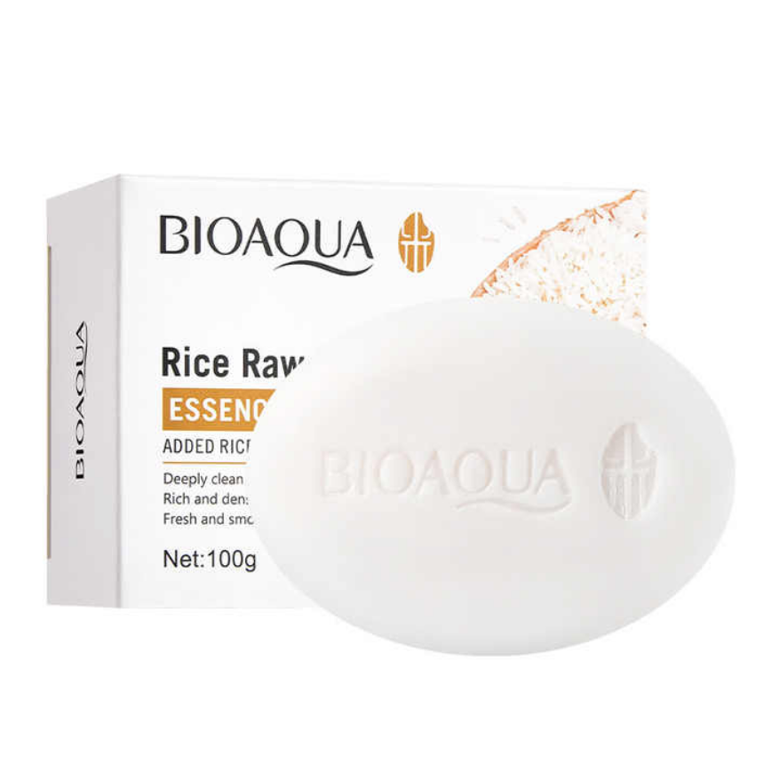 Jabón de ducha hidratante de limpieza profunda BIOAOUA con esencia de extracto de arroz natural para mujeres y hombres.