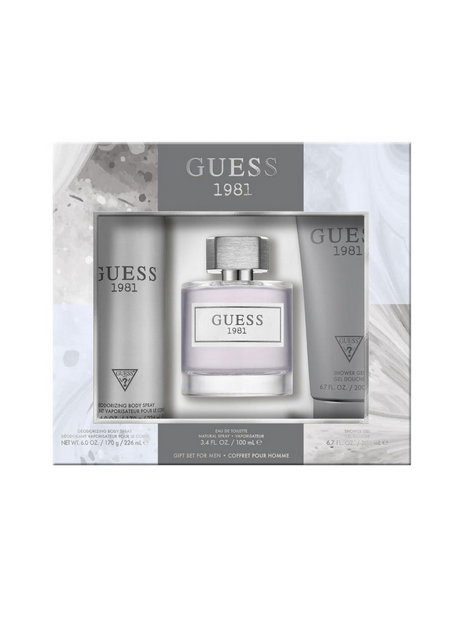 GUESS 1981 SET 3p 3.4oz M EDT SP
