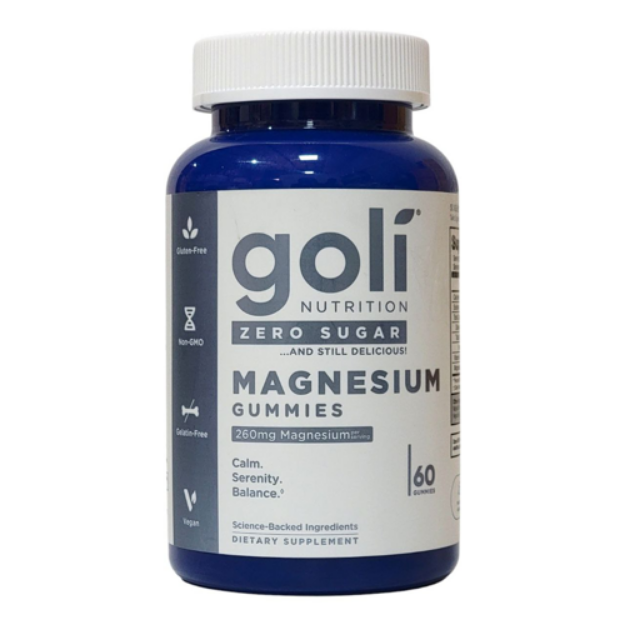 Goli Nutrition Magnesium Sugar Free Dietary Supplement Vegan Gummies - 60ct