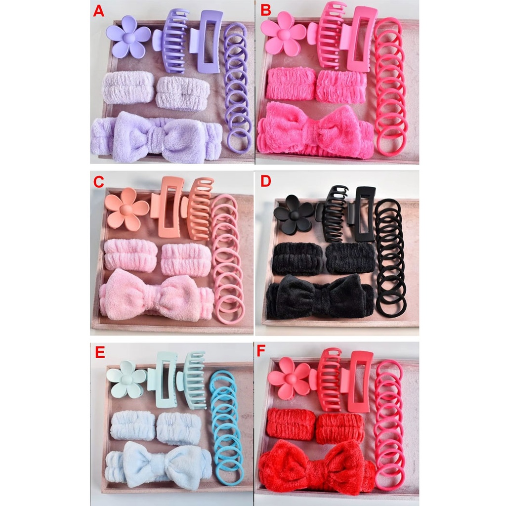 Set de accesorios para el pelo.