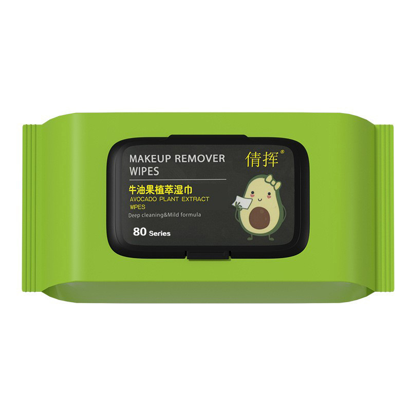 Toallitas desmaquillantes de aguacate.