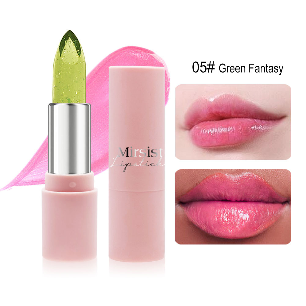 Lápiz labial transparente y gelatinoso. (#05 VERDE)