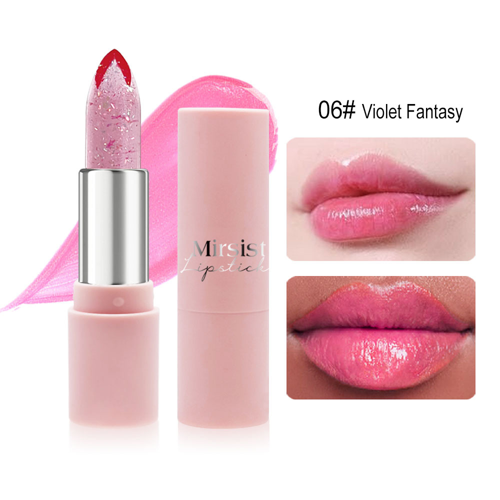 Lápiz labial transparente y gelatinoso. (#06 VIOLETA)
