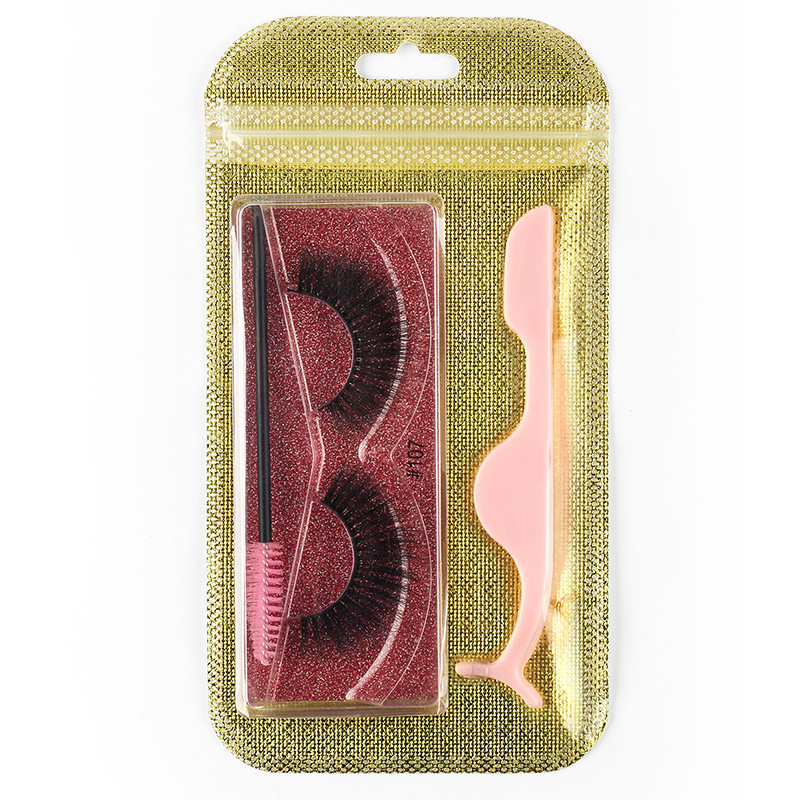 Kit de pestañas postizas 3D. (#107)
