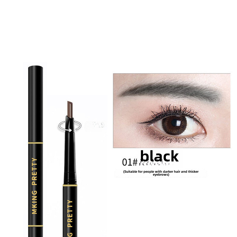 Lapiz de cejas/delineador de ojos. (#01 BLACK)