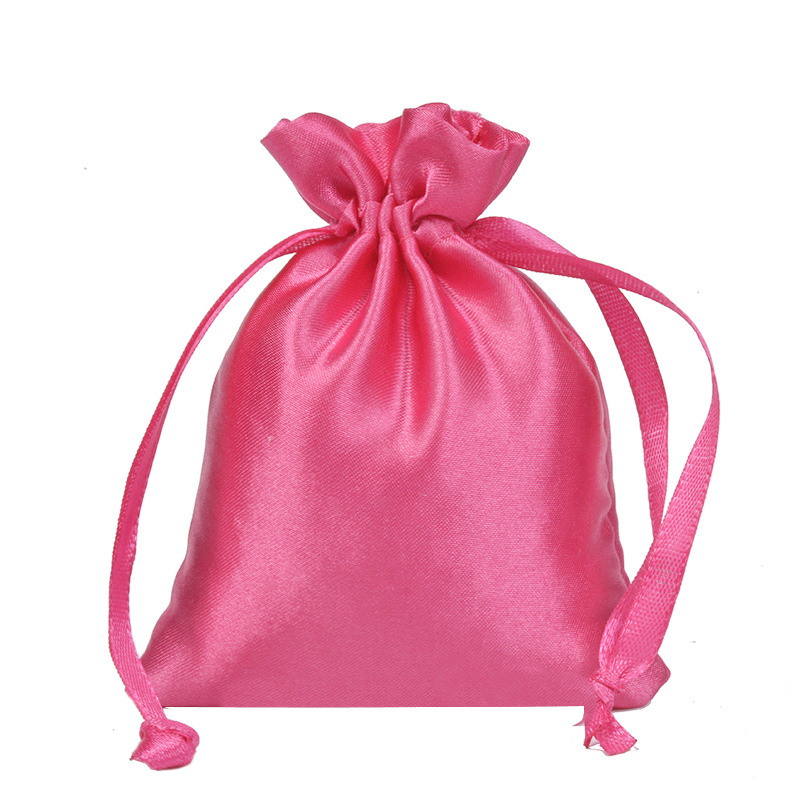 Bolsa de tela de seda (7X9) ROSADO