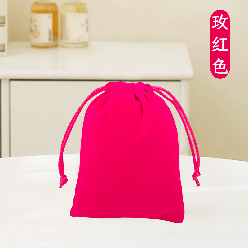 Bolsa de franela (7X9) ROSADO OSCURO