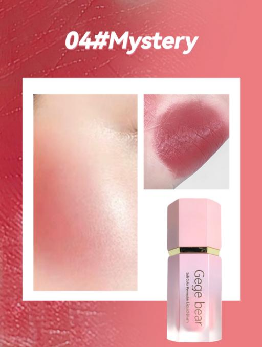 Rubor líquido rosa mate para mejillas (#04 MY STERY)