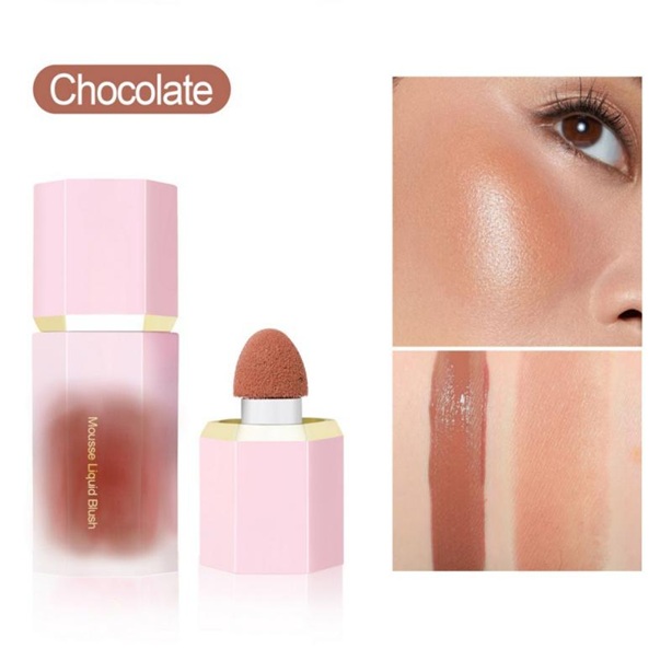 Rubor líquido rosa mate para mejillas (#03 CHOCOLATE)