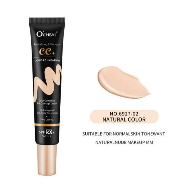 Base de maquillaje líquida con acabado natural Crema BB CC