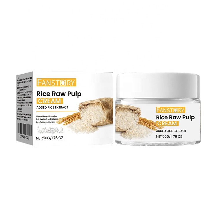 Crema de arroz para el rostro