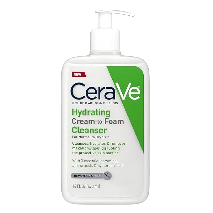 Cerave Hydrating Cream to Foam Cleaser 16oz