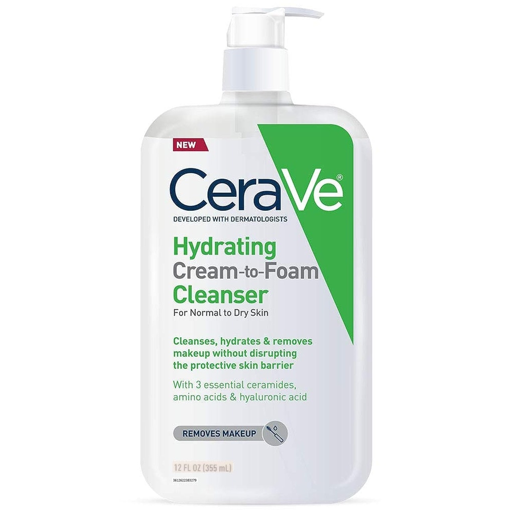 Cerave Hydrating Cream to Foam Cleaser 12oz