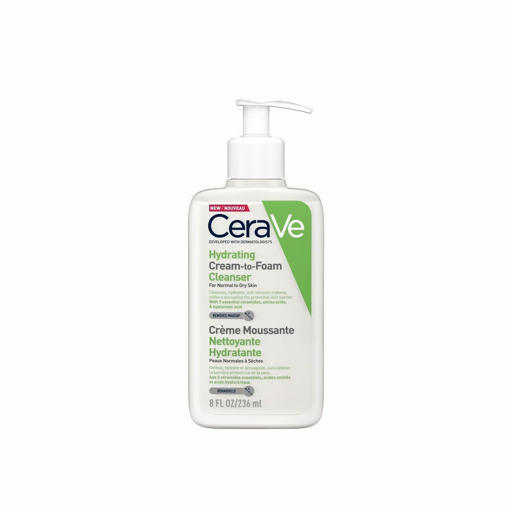 Cerave Hydrating Cream to Foam Cleaser 8oz