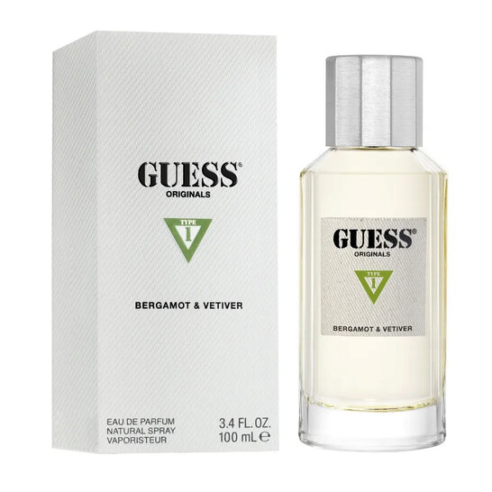 GUESS ORIGINALS TYPE 1 BERGAMOT &amp; VETIVER UNISEX 3.4 EDP SP